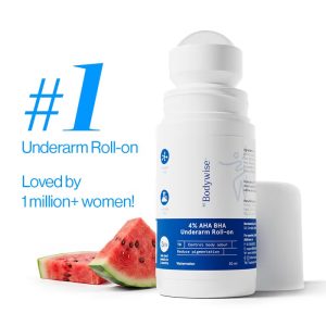 Be Bodywise 6% AHA BHA Underarm Roll-on Reduces Body Odor & Pigmentation | 50ml
