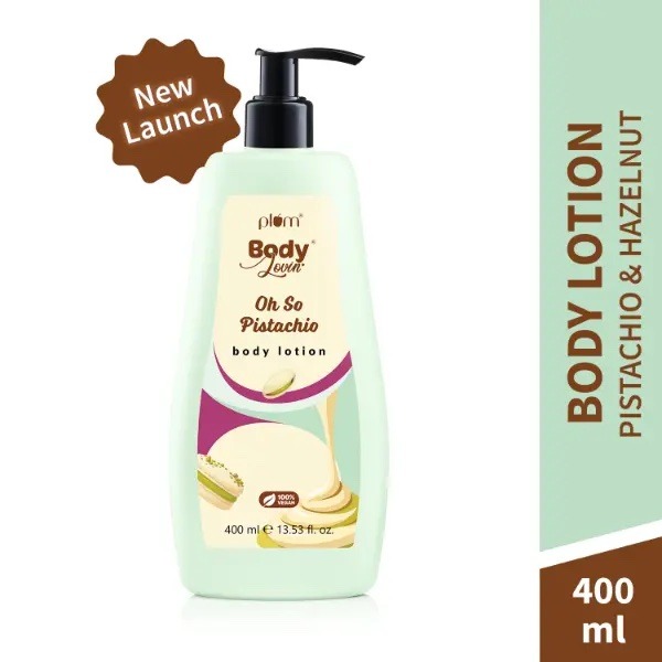 Plum BodyLovin’ Pistachio Body Lotion | Fresh Nutty Pistachio & Hazelnut Notes | | 400 ml