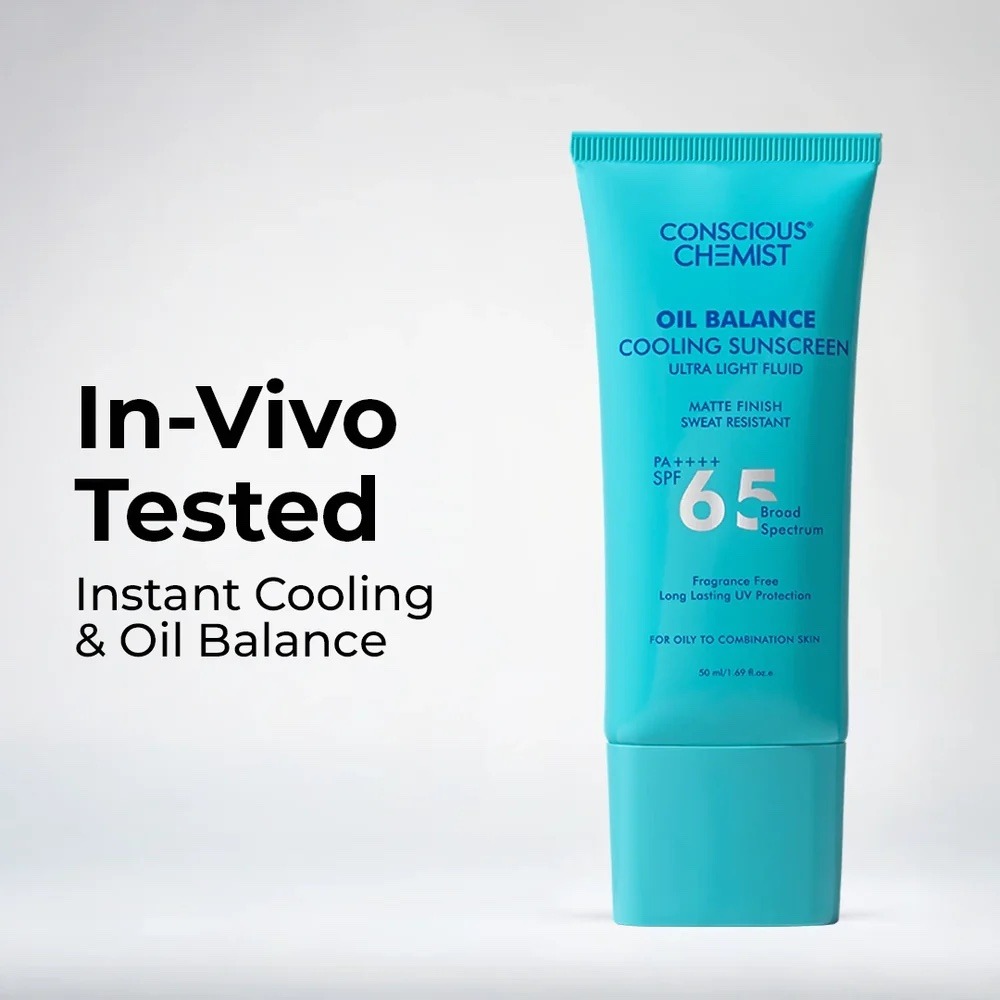 Conscious Chemist® Oil Balance Cooling Sunscreen SPF 65 PA++++ | - 50ml